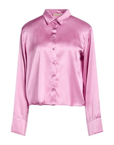 Woman Shirt Antique rose Size 6 Silk, Elastane