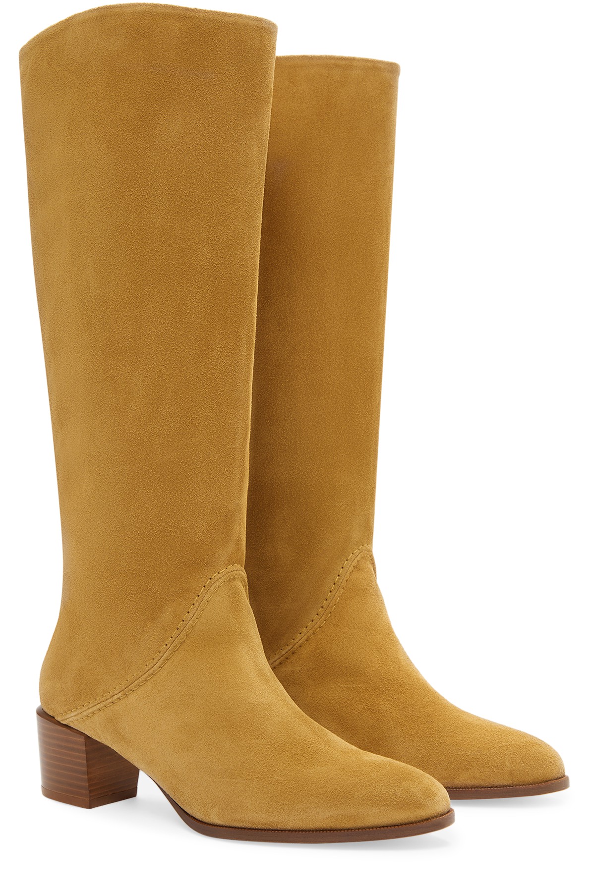 Suede leather boots