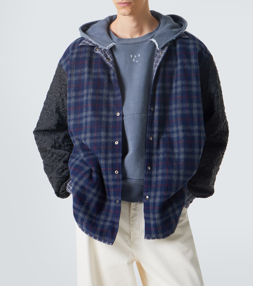 Padded reversible overshirt