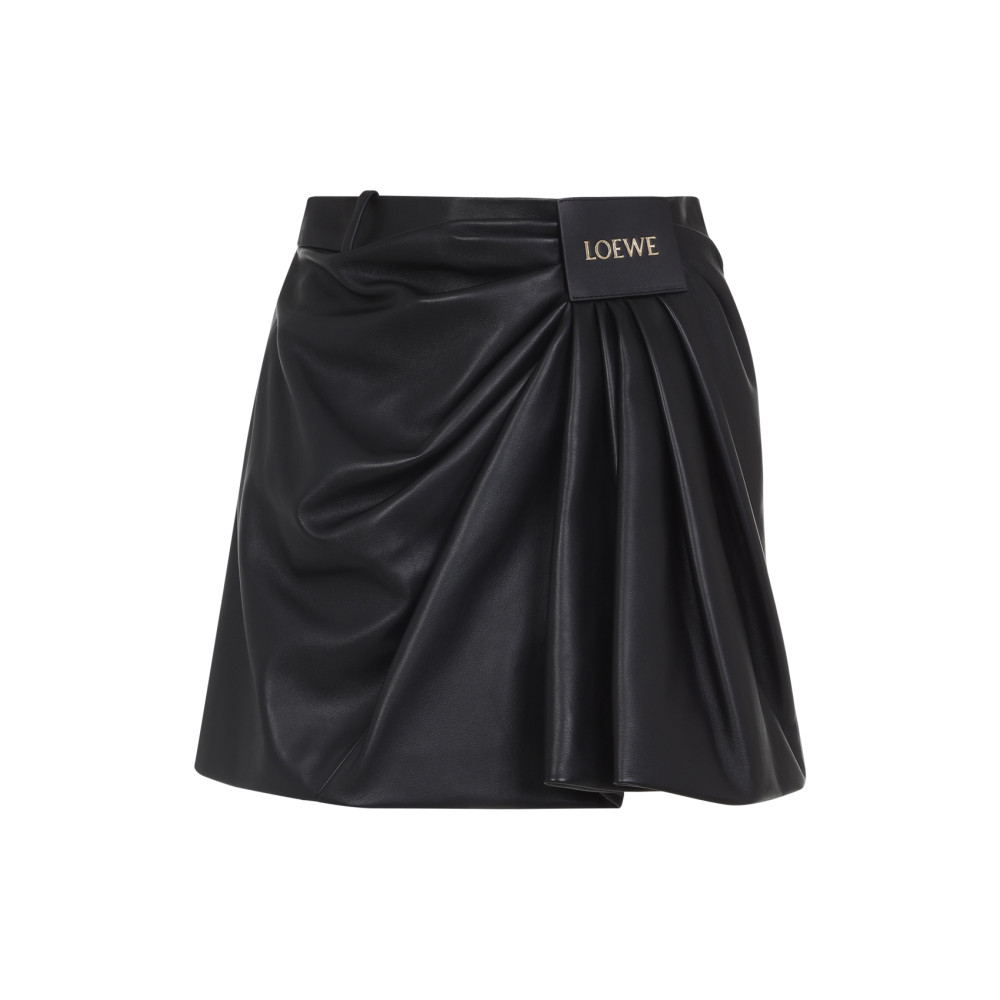 Black Draped Skirt