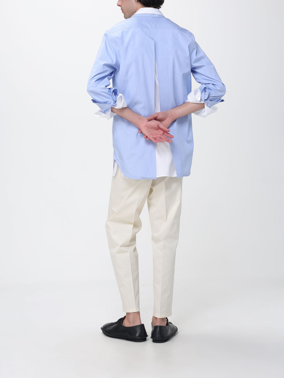Shirt Men color Gnawed Blue