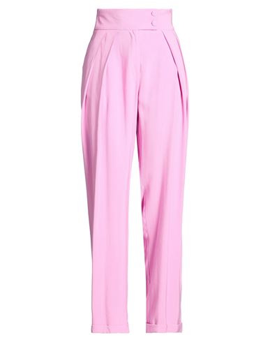 ! Woman Pants Pink Size S Viscose, Polyester