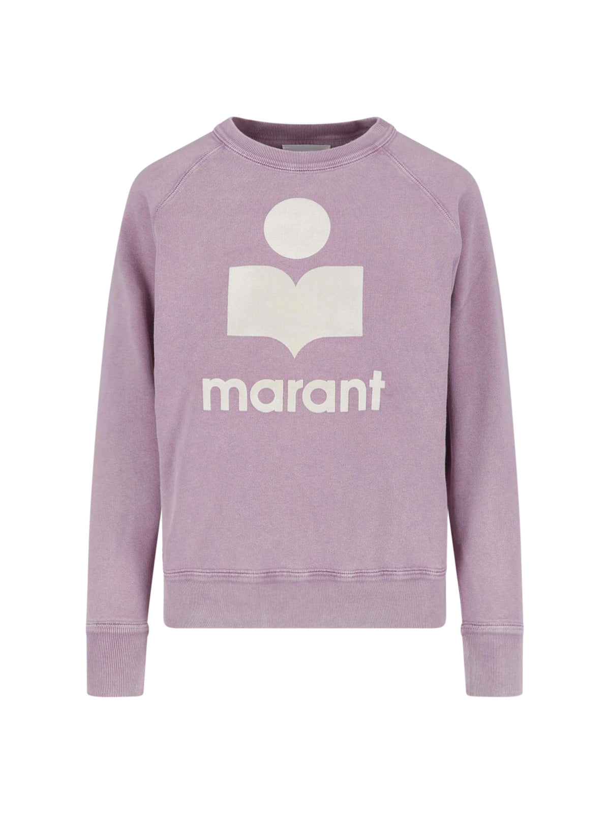 Flocked Edge Cotton Sweatshirt Sweater for Women