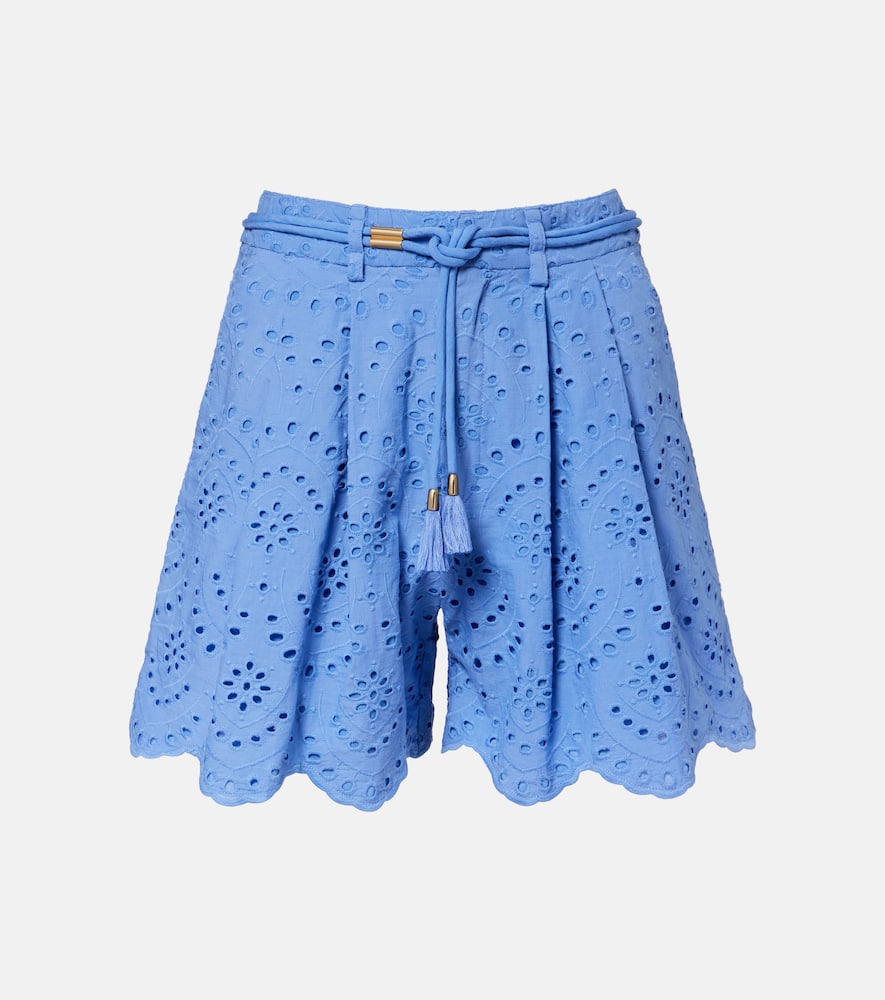 Broderie anglaise cotton shorts