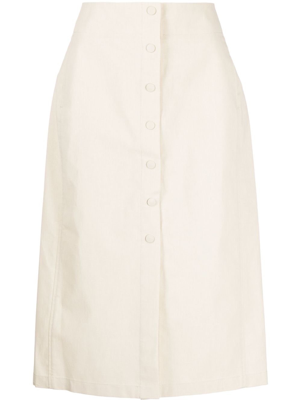 Knee-length skirt - Neutrals