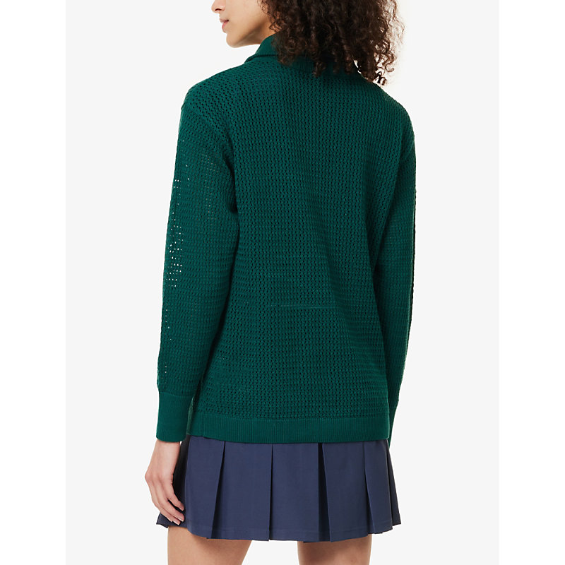 Womens Forest Savannah Branded Cotton-knit Jumper L