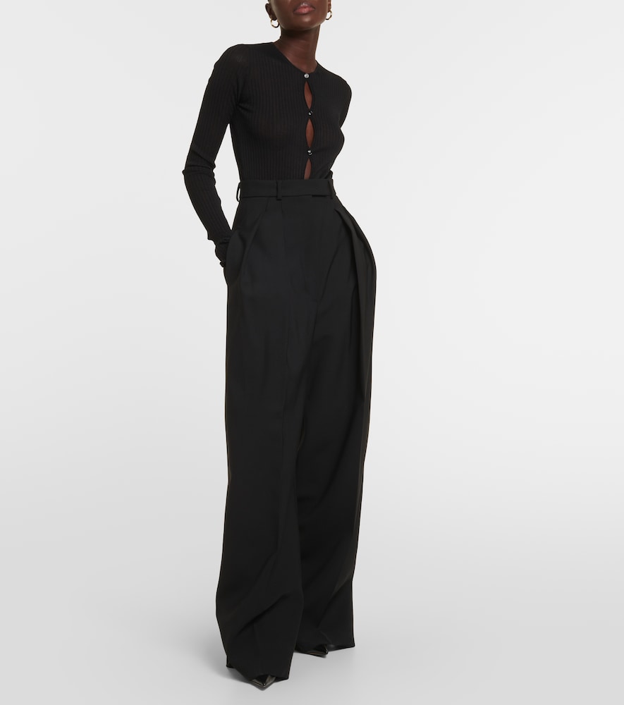 Rib-knit bodysuit