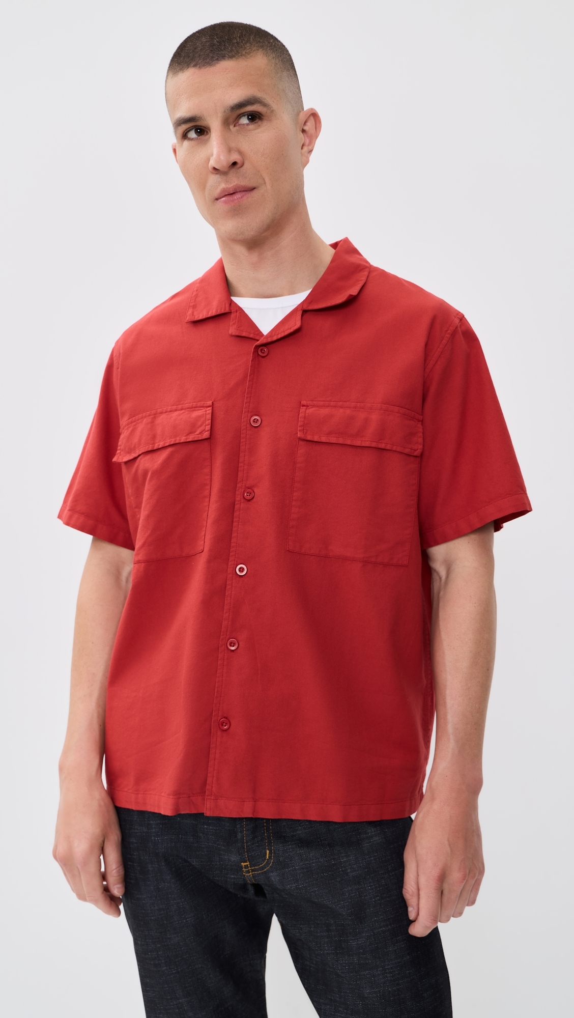 Holiday Collar Shirt Rust