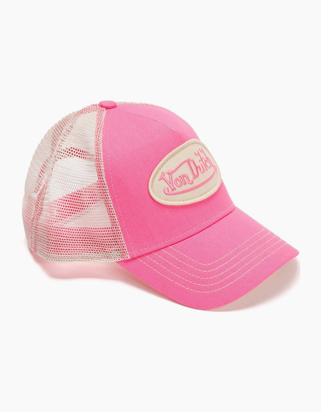 Von Dutch Staple Trucker Cotton Pink Cap