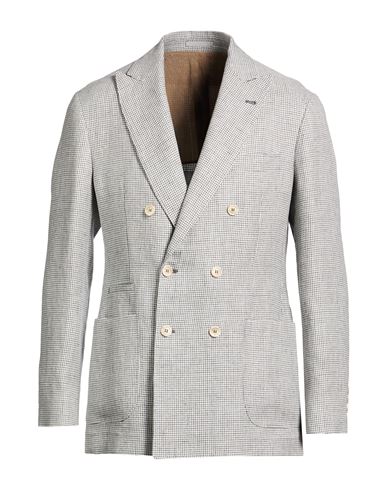 Man Blazer Charcoal Size 40 Linen