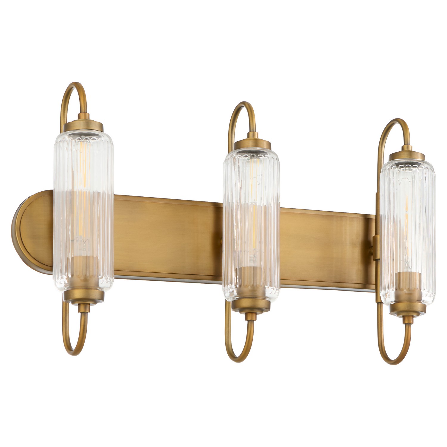 Brushed Brass Bathroom Vanity Light from the Whitmire Collection