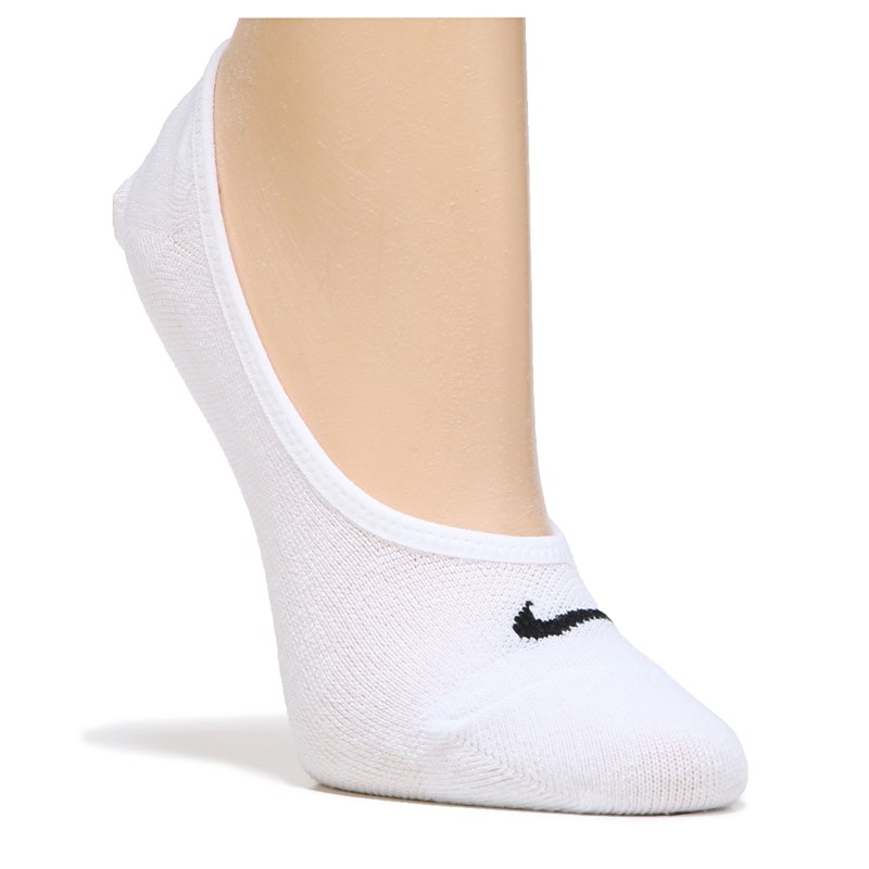 Women's 3 Pack Everyday Lightweight Footie Liner Socks (White)