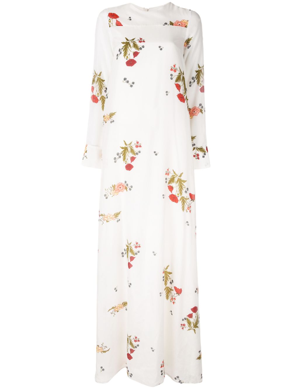 Soiree floral print dress - White
