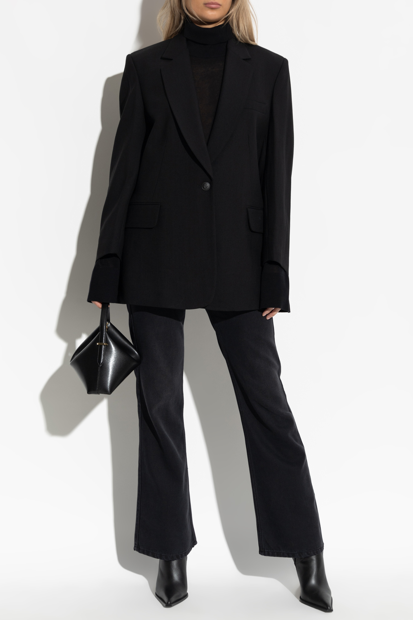 Rag & Bone  Blazer With Open Lapels, Women's, Black