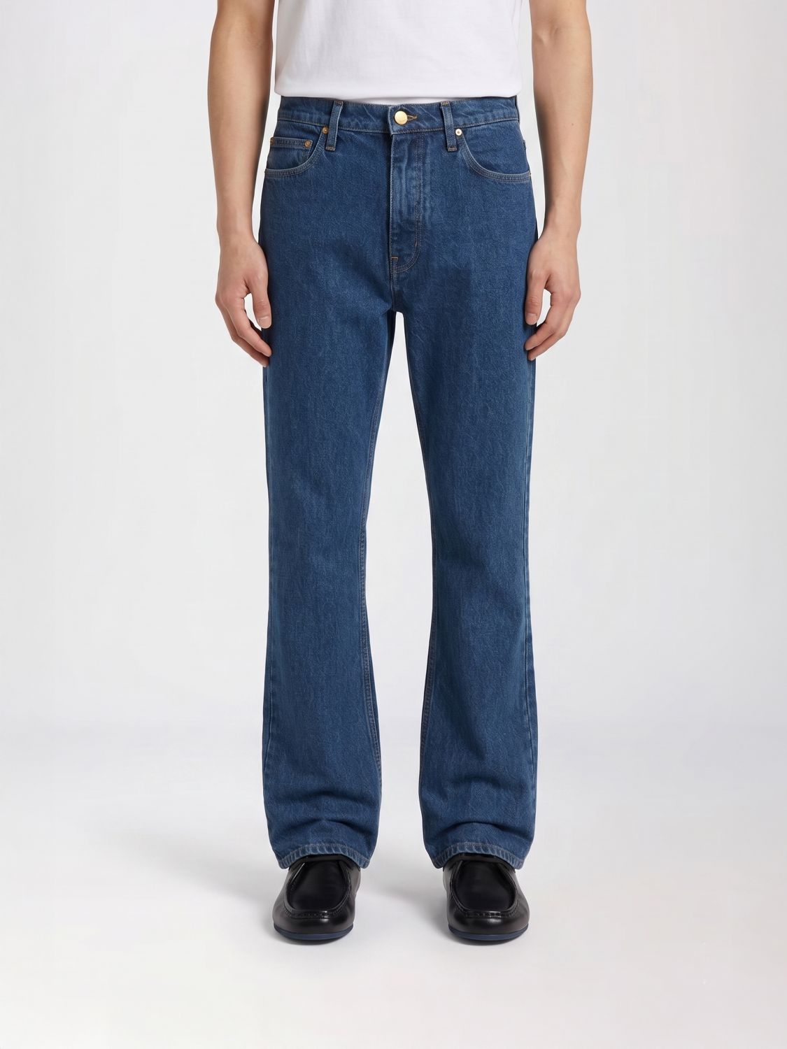 Pants Men color Denim