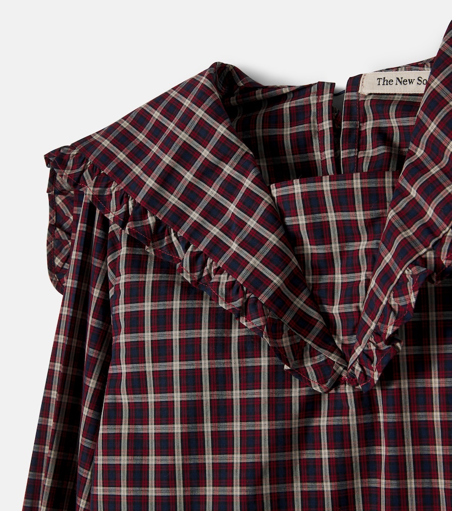 Orbit checked cotton blouse