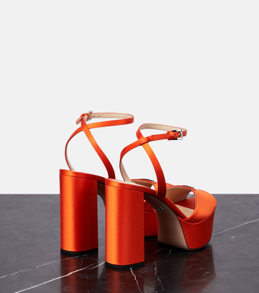 Prada Satin platform sandals