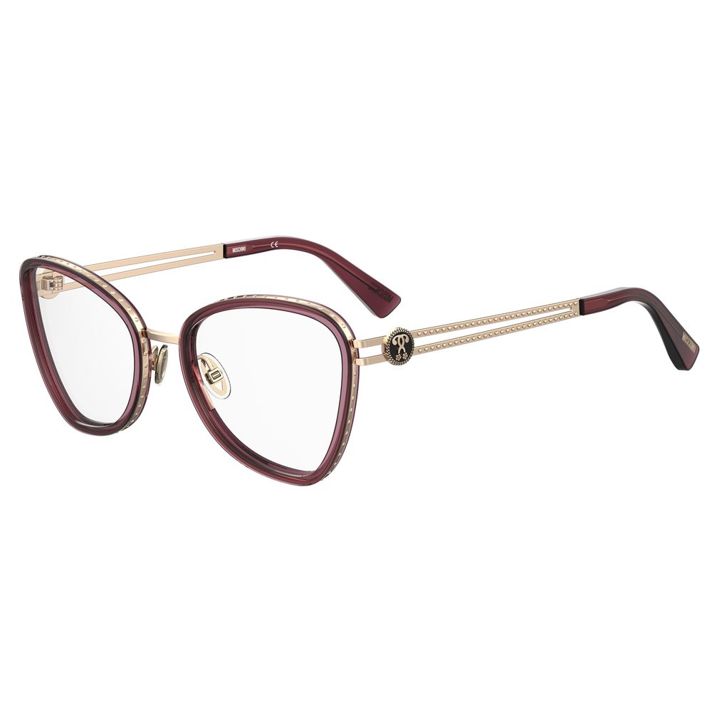 Moschino Burgundy Metal Women's Frame