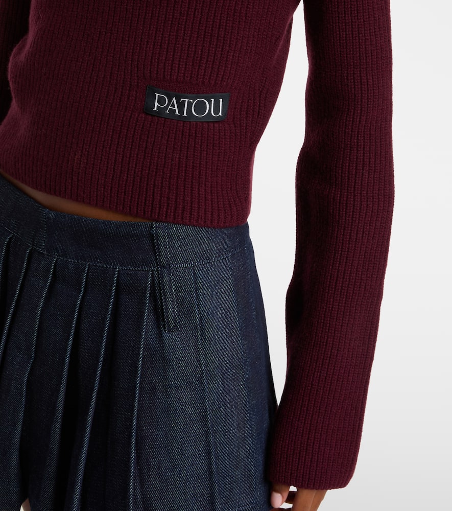 Bow-detail wool and cashmere sweater
