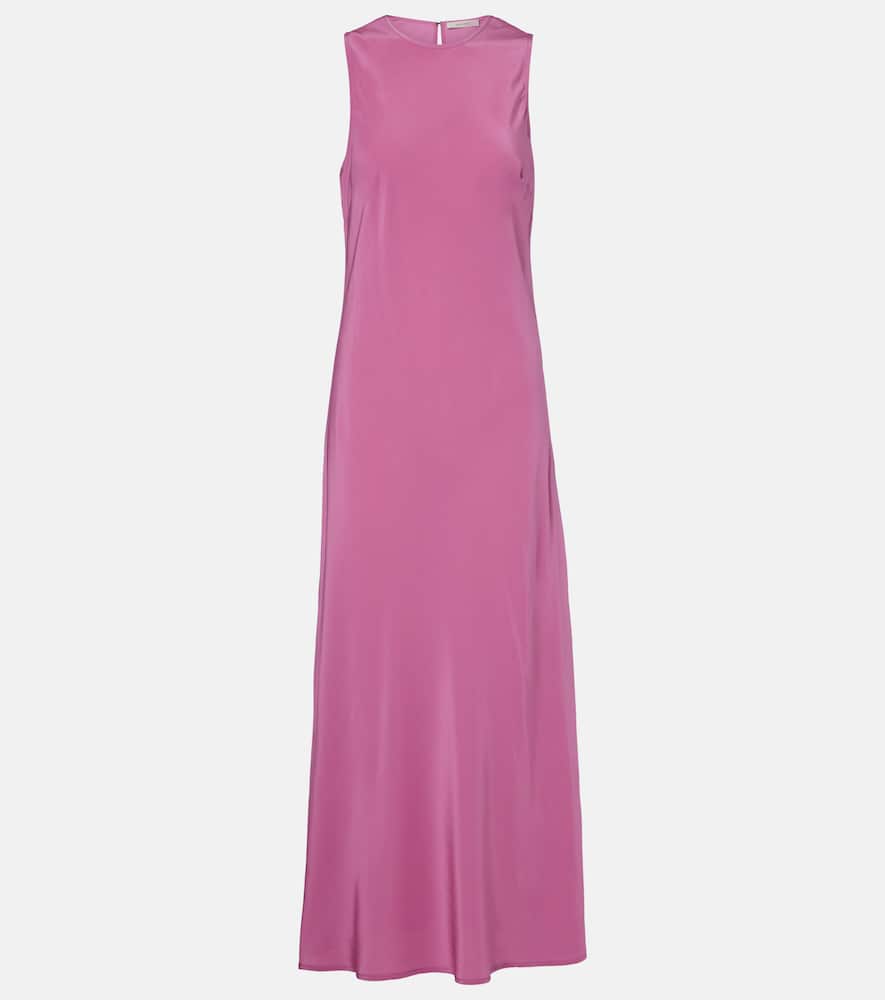 Valencia silk crêpe maxi dress