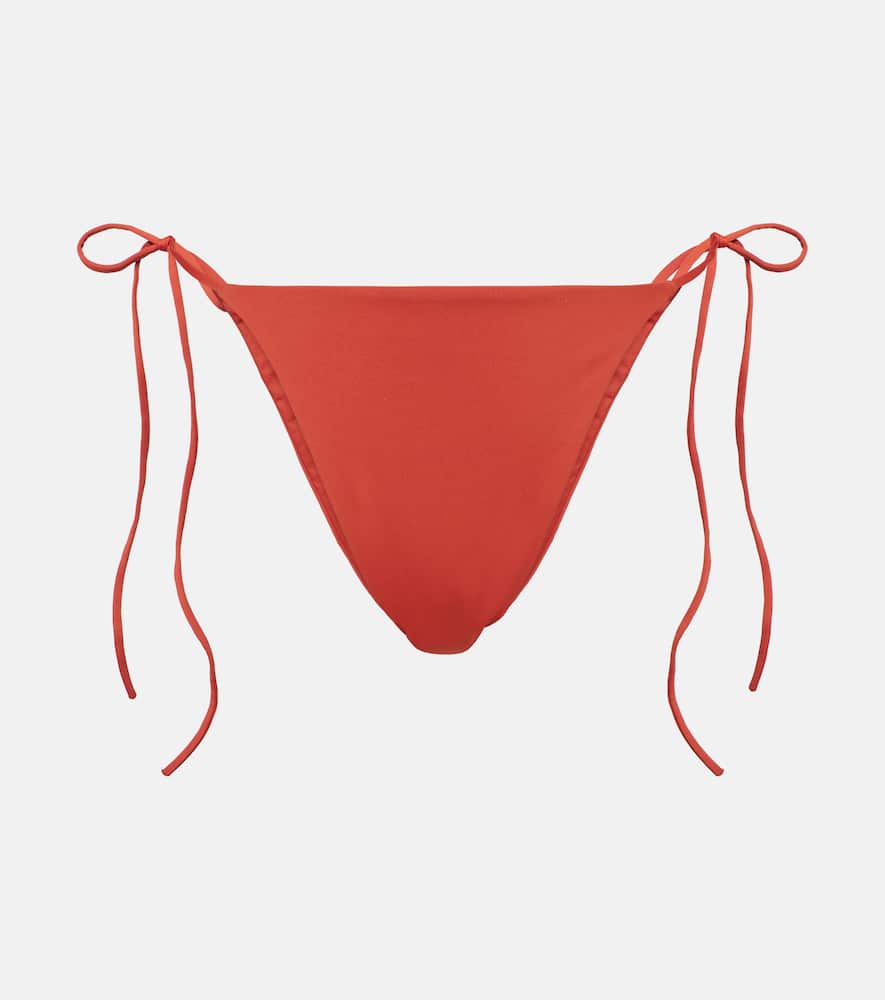 Floral-appliqué bikini bottom