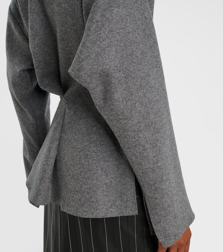 Wool and cashmere Henley shirt