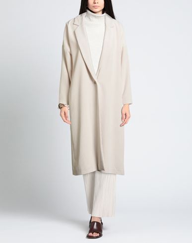 Woman Overcoat & Trench Coat Ivory Size S Polyester, Nylon, Elastane
