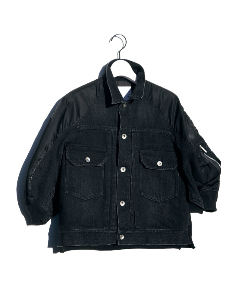 Denim x Nylon Twill Jacket