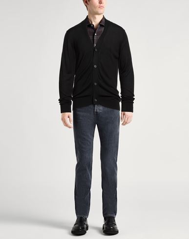 Man Cardigan Black Size 38 Mulberry silk