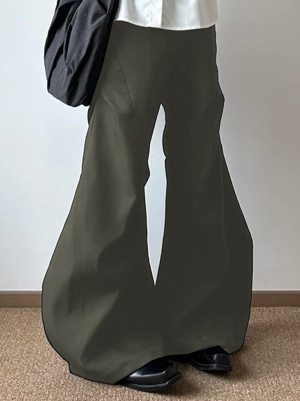 Men's Deconstructed Flared Casual Pant SKUL29716 - Gray / S