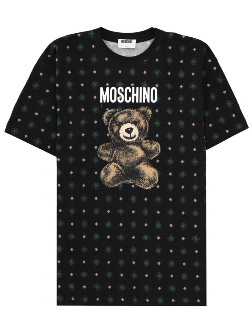 Moschino - graphic crew neck short sleeve top