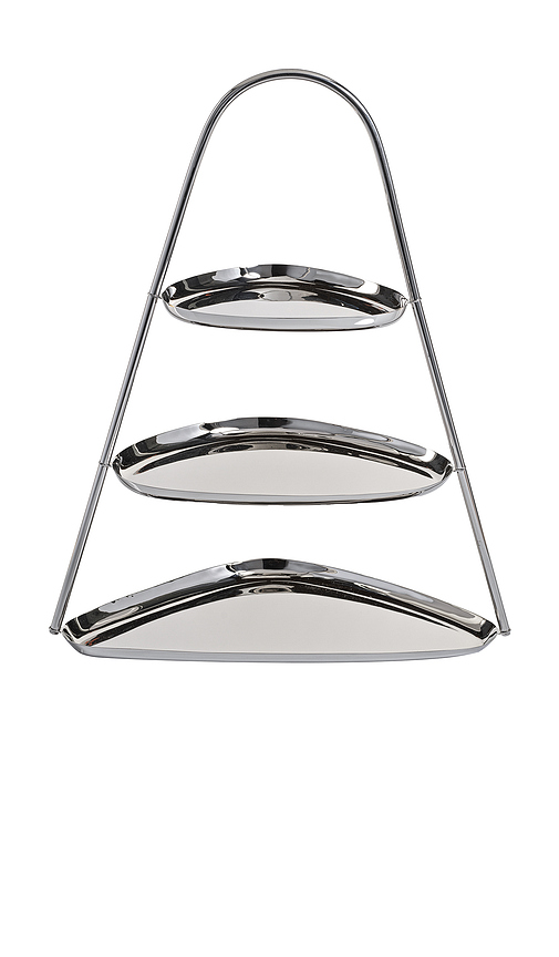 The Favorites Epicurean 3-tier Hors D'euvre And Petits en Metallic Silver