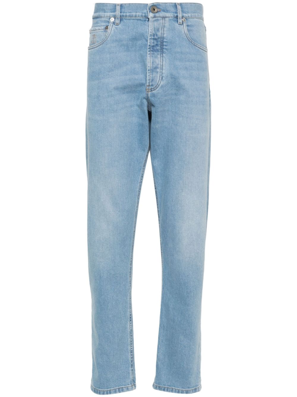 Logo-patch jeans - Blue