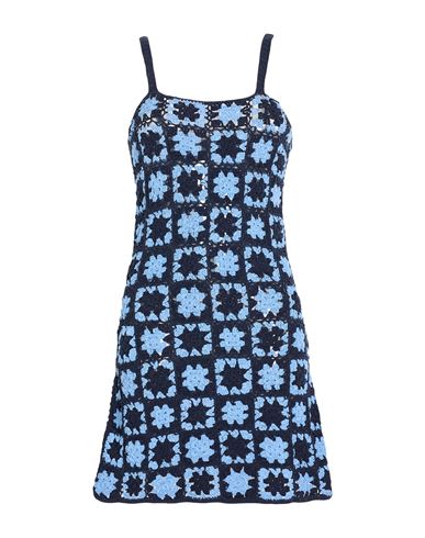 Woman Mini dress Midnight blue Size S Cotton