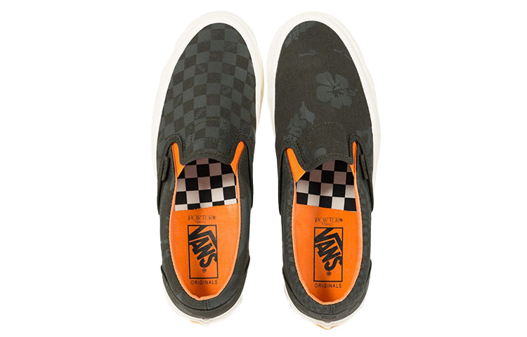 Porter-Yoshida & Co. x OG Classic Slip-On LX 'Forest Night Floral Checkerboard'