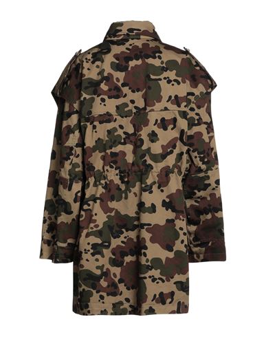 Woman Overcoat & Trench Coat Military green Size 0 Cotton