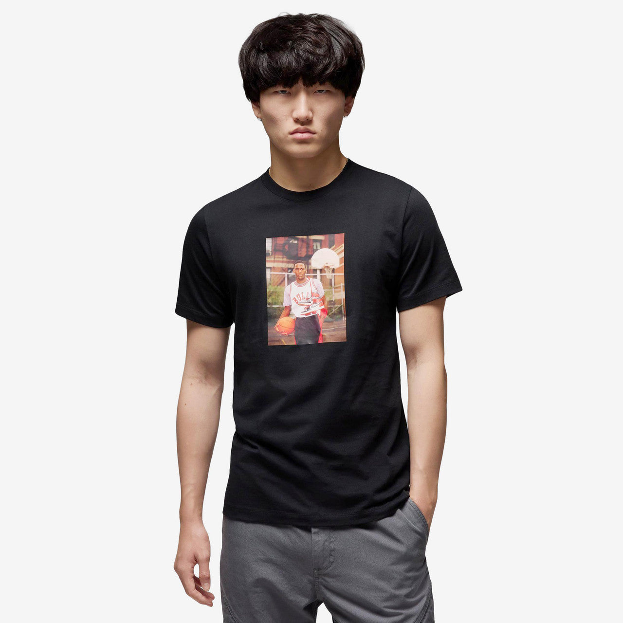 Jordan | Photo Short Sleeve Crew - BLACK/BLACK - male