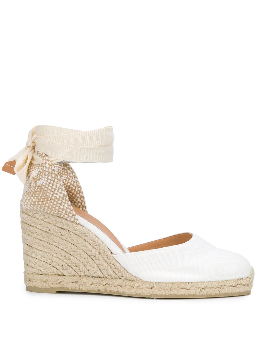 Carina wedge espadrilles - White