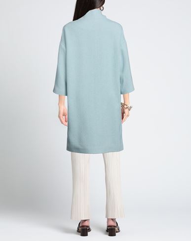 Woman Coat Sky blue Size 6 Wool, Polyamide, Polyester