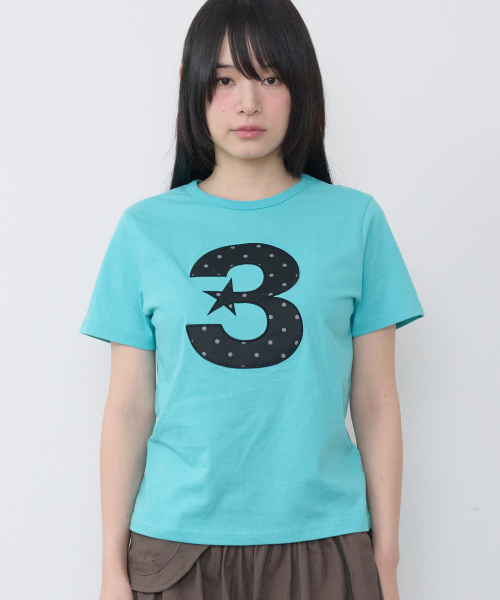 3 Logo Dot Slim Fit T-Shirt