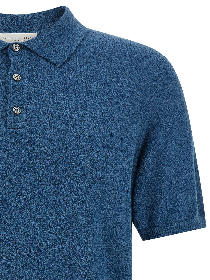 Spongy Effect Polo Shirt