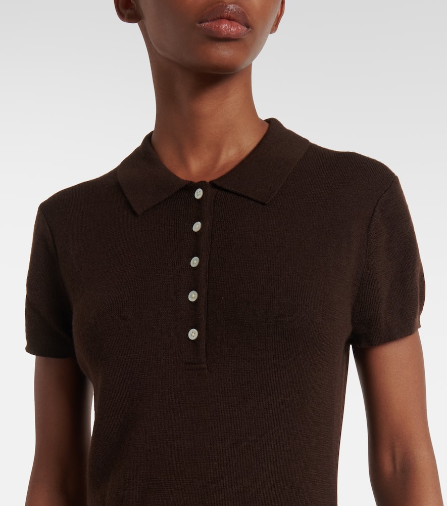 Wool, silk and cashmere polo dress
