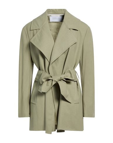 Woman Overcoat & Trench Coat Sage green Size 6 Viscose, Polyamide