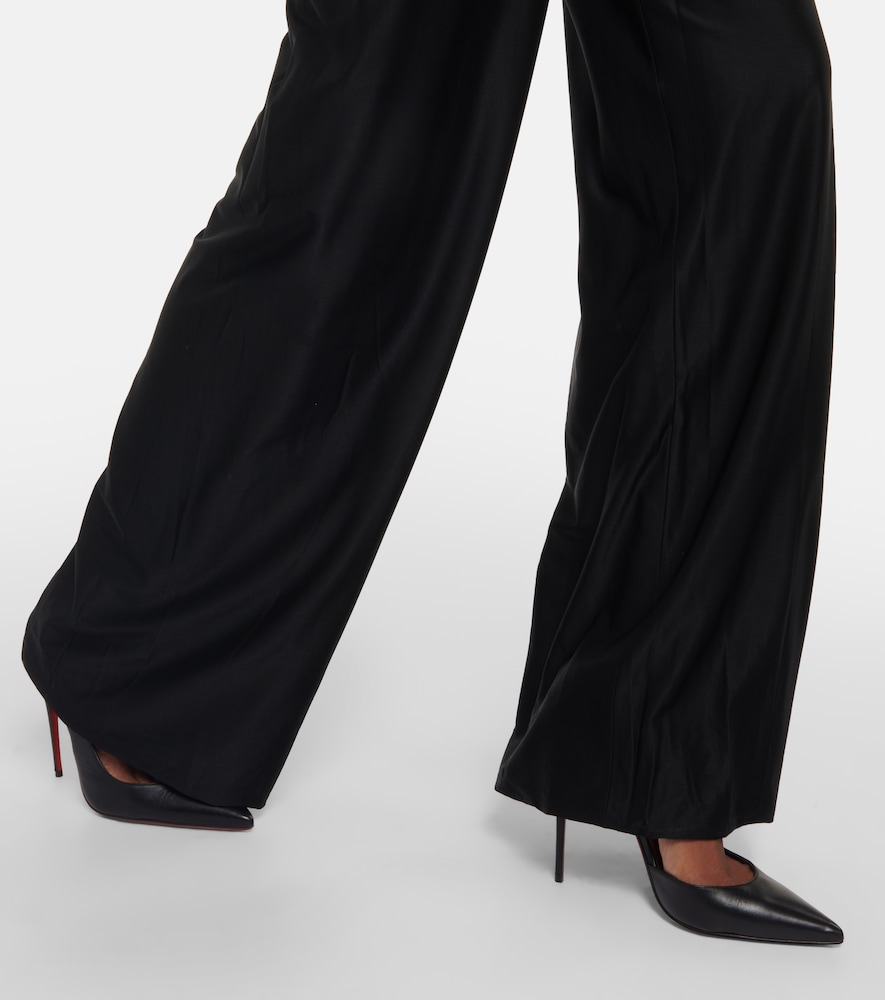 Halterneck jersey jumpsuit