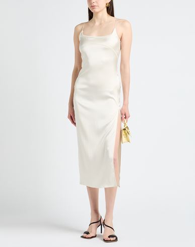 Jacquemus Woman Midi dress Ivory Size 4 Viscose, Elastane
