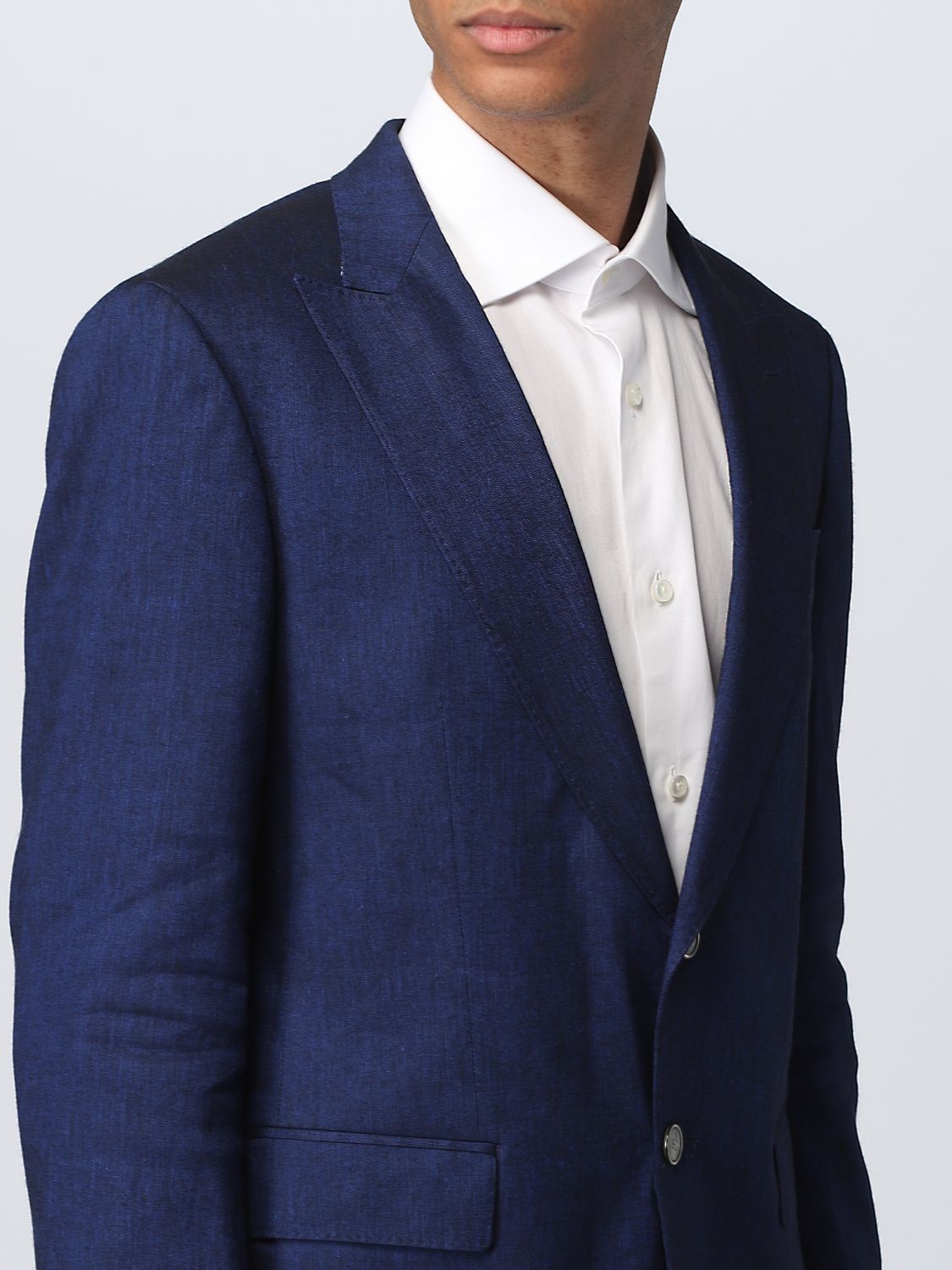 Suit Men color Blue