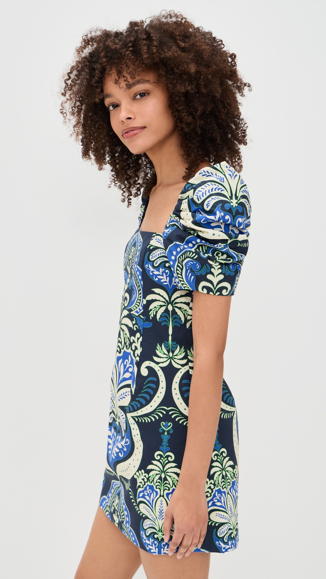 Kelly Dress Palm Pavillion Cobalt
