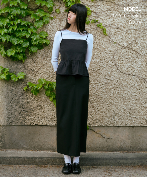 Womens Straight Maxi Skirt