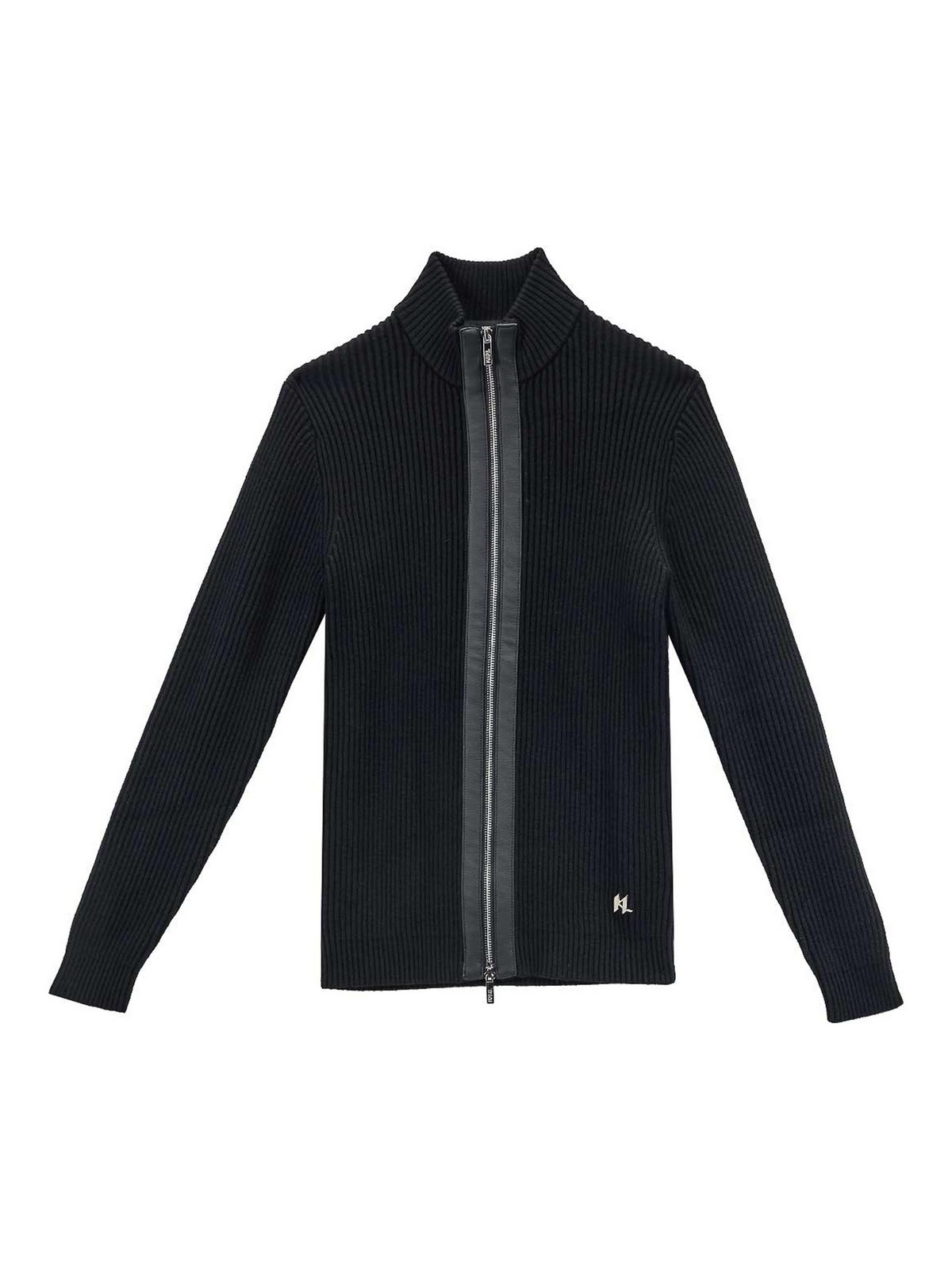 Ribbed zip sweater