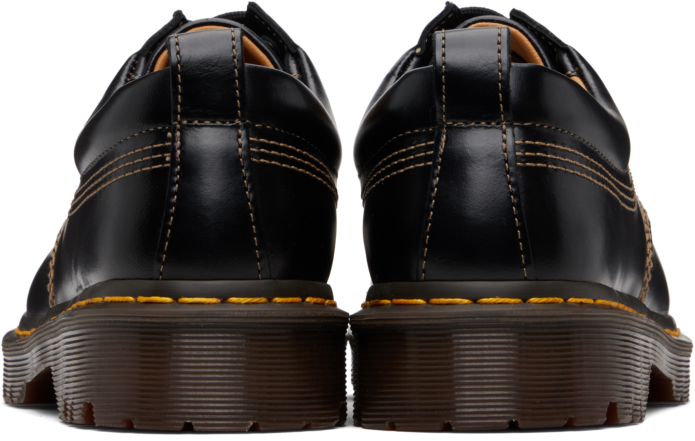 Black Leather Lowell Derbys